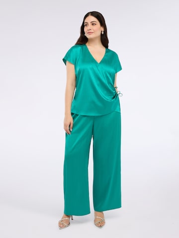 Wide Leg Pantalon Fiorella Rubino en vert