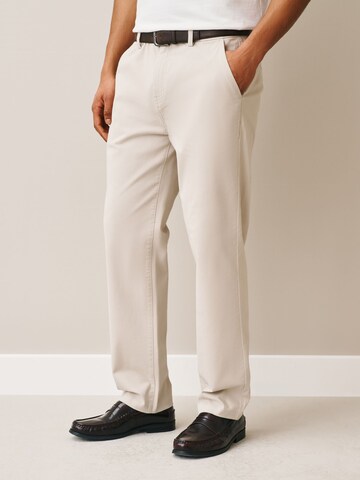 Regular Pantalon chino Next en blanc : devant