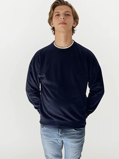 A Question Of (AQO) Sweatshirt 'Johannes' i navy, Produktvisning