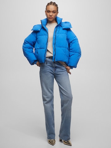 Pull&Bear Zimná bunda - Modrá