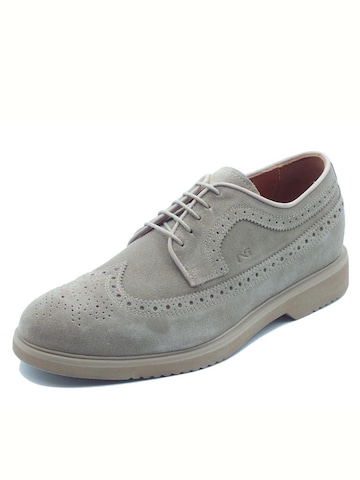 Nero Giardini - Mocasines 'Nero Giardini Eleganti Uomo E500611U Arold Col. Argilla pelle beige' en gris: frente