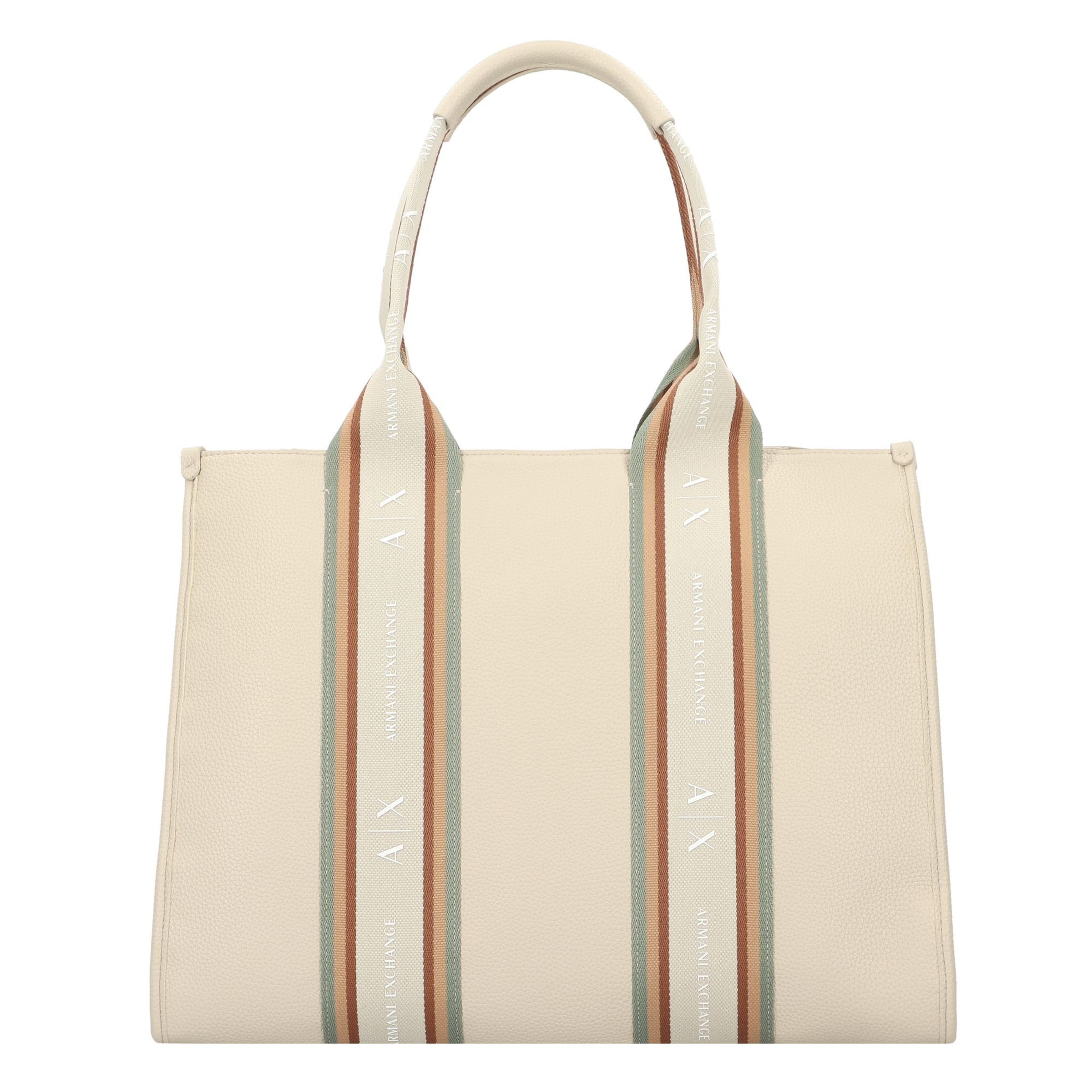 Shopper di ARMANI EXCHANGE in beige: frontale