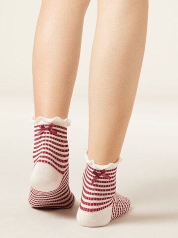 CALZEDONIA Socks in Red