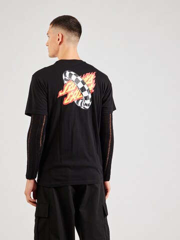 Santa Cruz - Camisa 'Goal Flame' em preto: frente