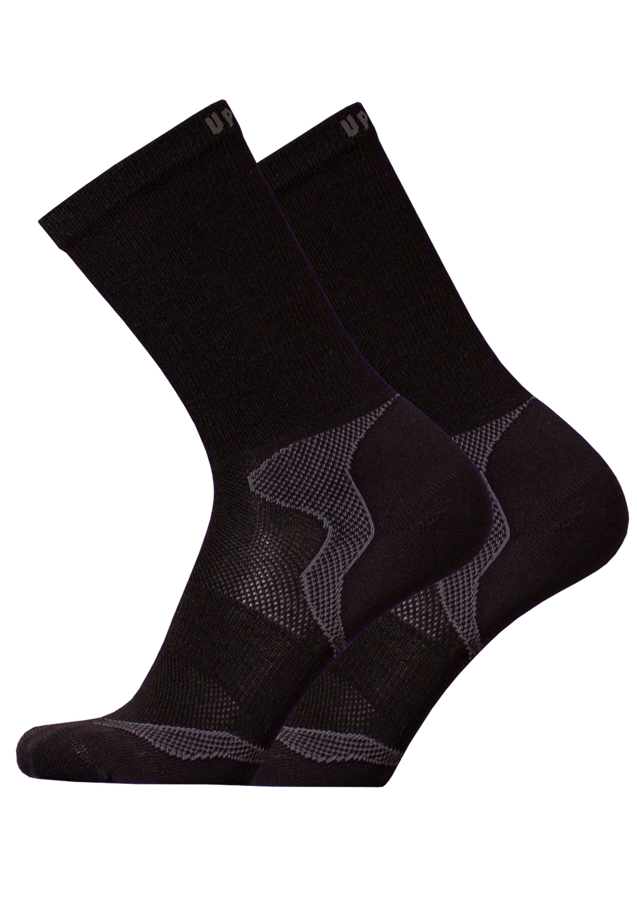 UphillSport Athletic Socks 'MALLA' in Black: front
