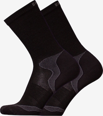 UphillSport Athletic Socks 'MALLA' in Black: front