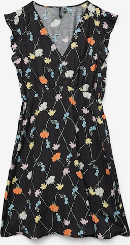 VERO MODALjetna haljina 'FLORA OLGA' - crna boja: prednji dio