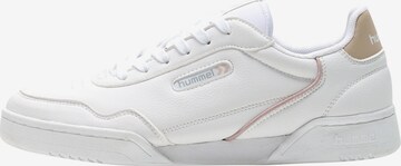 Hummel Platform trainers in White: front