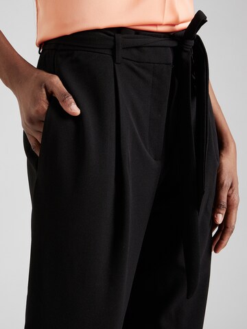 VILA Loose fit Pleat-Front Pants 'CLAVA' in Black