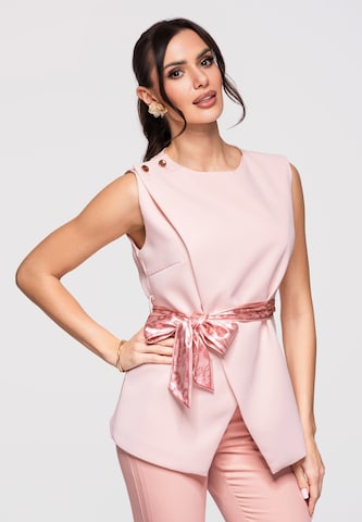 Ombre Blouse in Roze: voorkant