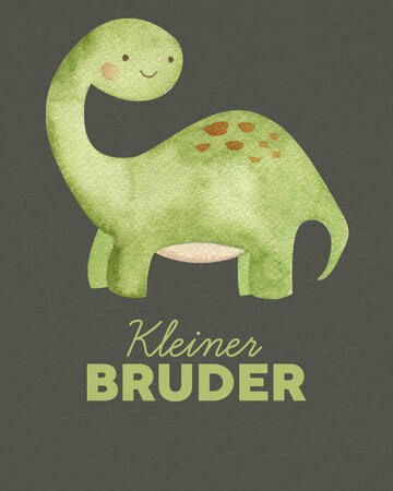 watabout.kids Shirt 'Dinosaurier 04 Kleiner Bruder' in Groen