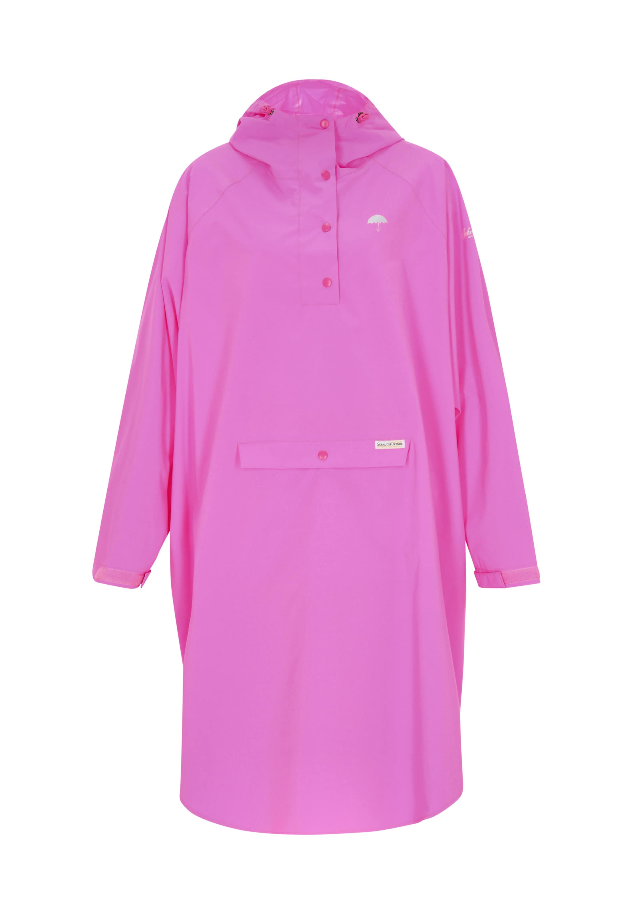 Schmuddelwedda Raincoat 'Functional' in Pink: front