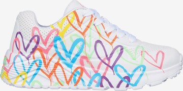 SKECHERS Sneakers 'UNO LITE SPREAD THE LOVE' in Wit
