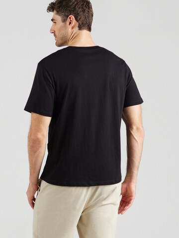 JACK & JONES Póló 'JWHVESTERBRO NEWTON' - fekete: hátul