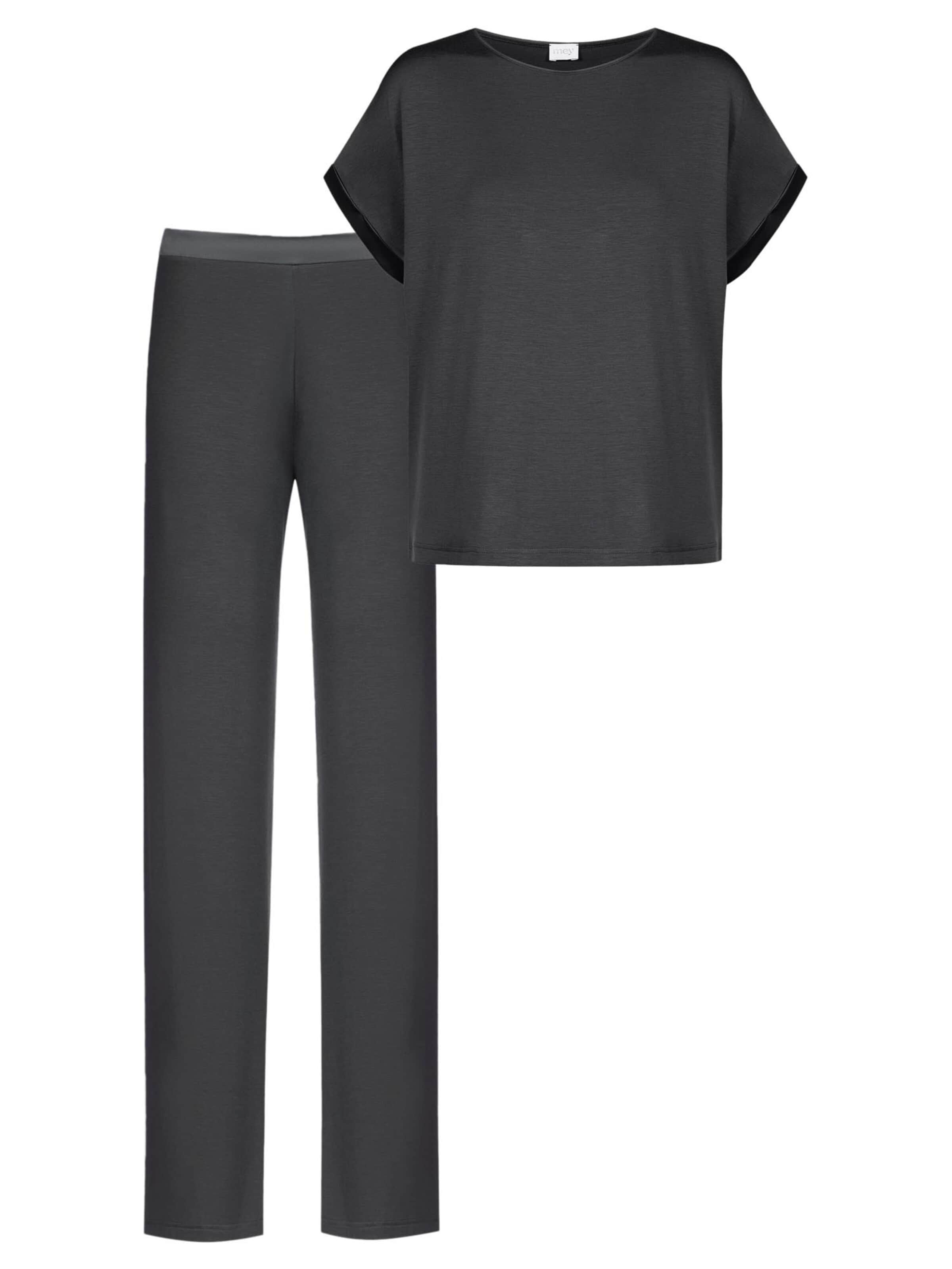 Mey Pyjama 'Pure Chic'‌‌‌‌‌ in Grau: Vorderseite