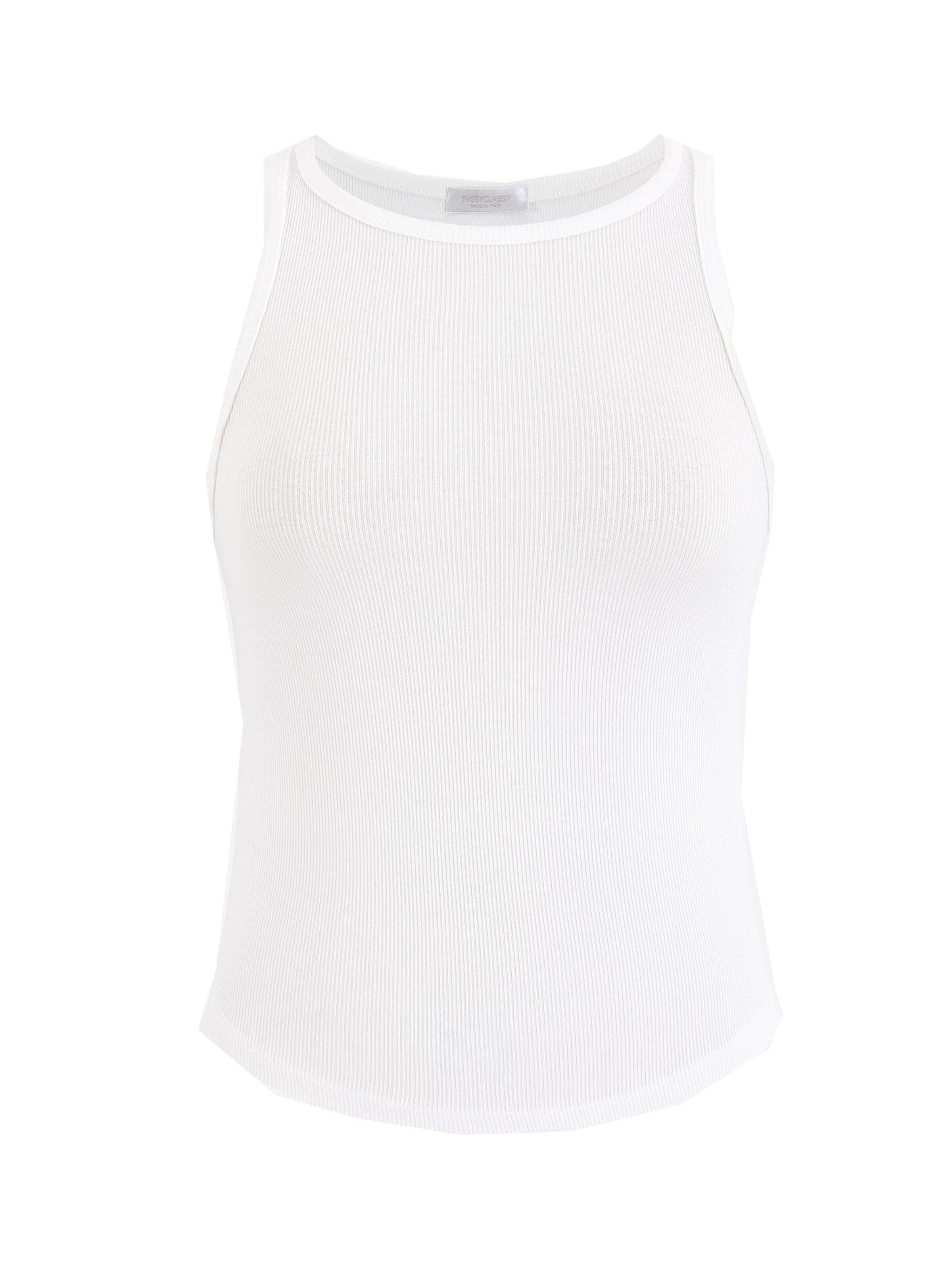 SASSYCLASSY Top in White: front