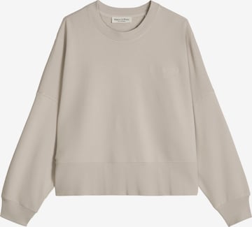 Sweat-shirt Marc O'Polo en beige : devant