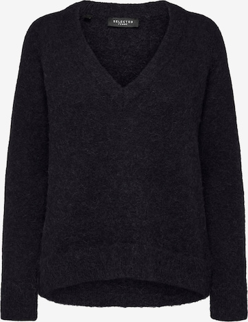 Pull-over 'Lulu' SELECTED FEMME en noir : devant