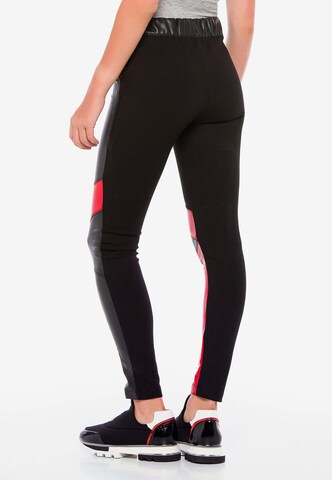 CIPO & BAXX Slimfit Leggings 'Diva' in Zwart