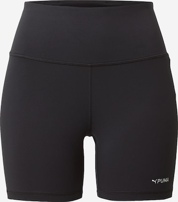 PUMA Skinny Workout Pants 'FIT HW 5' in Black: front