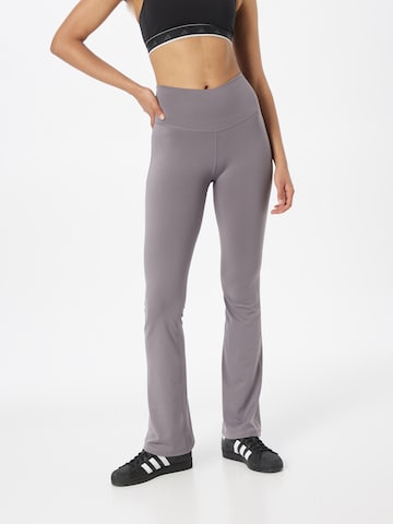 ADIDAS SPORTSWEAR Flared Workout Pants 'Studio ' in Grey: front