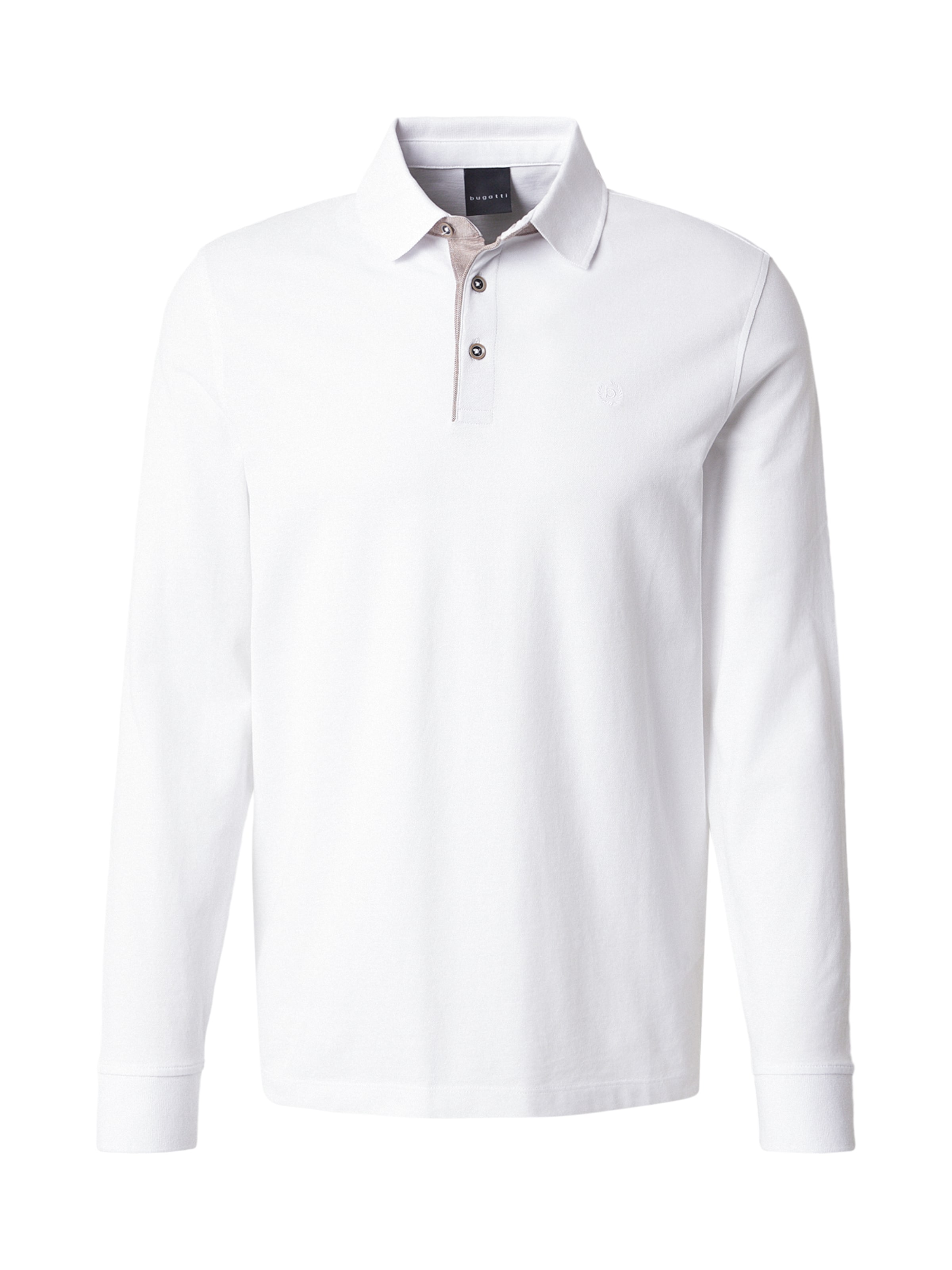 bugatti T-shirt 'Wirk' i vit: framsida