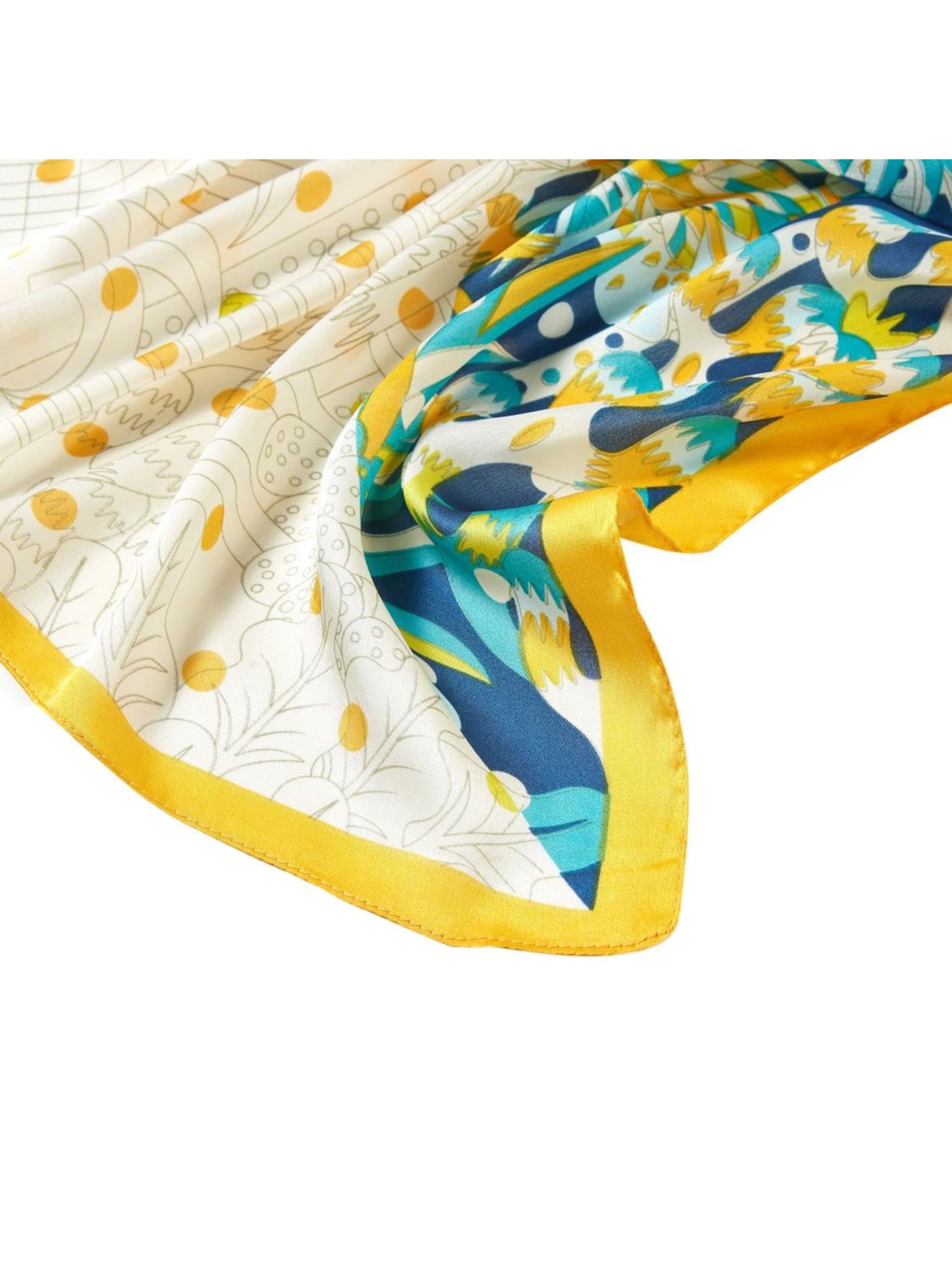Sciarpa 'Bigflower Cléo' di alberto cabale in giallo