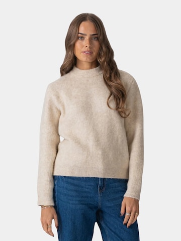 TeeShoppen Sweater 'Hazel' in Beige: front