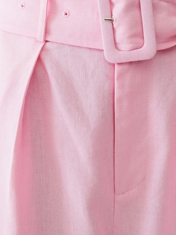 Calli Ohlapna forma Hlače z naborki | roza barva