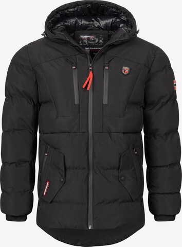 Veste d’hiver Geo Norway en noir : devant