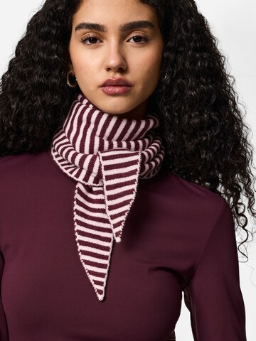 PIECES Sjal 'PCKOMMA' i rød