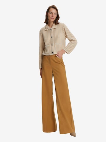 NOCTURNE Wide leg Broek in Bruin