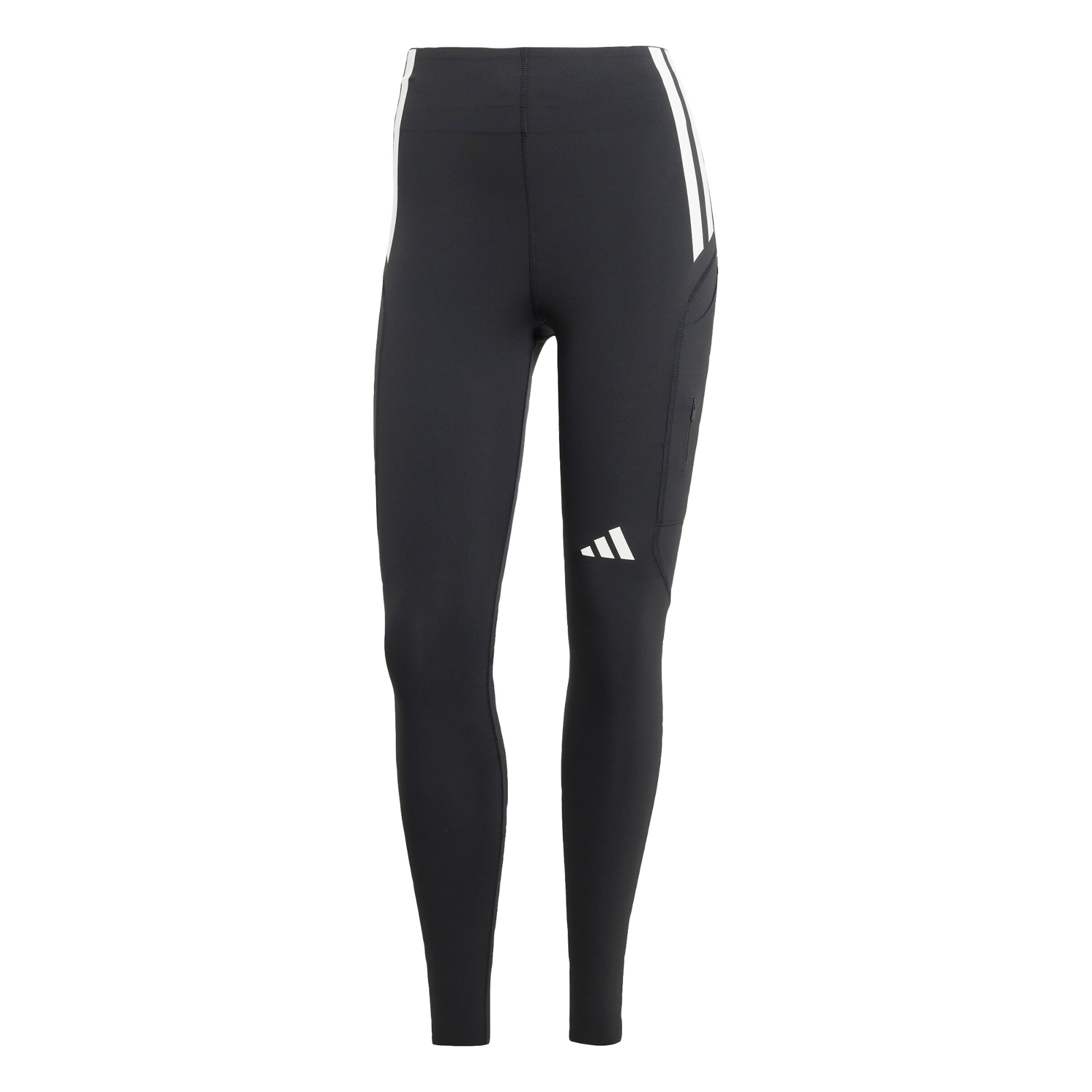 ADIDAS PERFORMANCE - Skinny Calças de desporto 'Adizero' em preto: frente