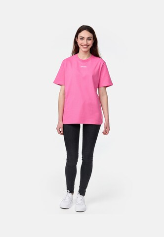 T-Shirt smiler. en rose