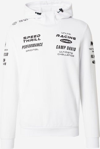 balta CAMP DAVID Megztinis be užsegimo: priekis