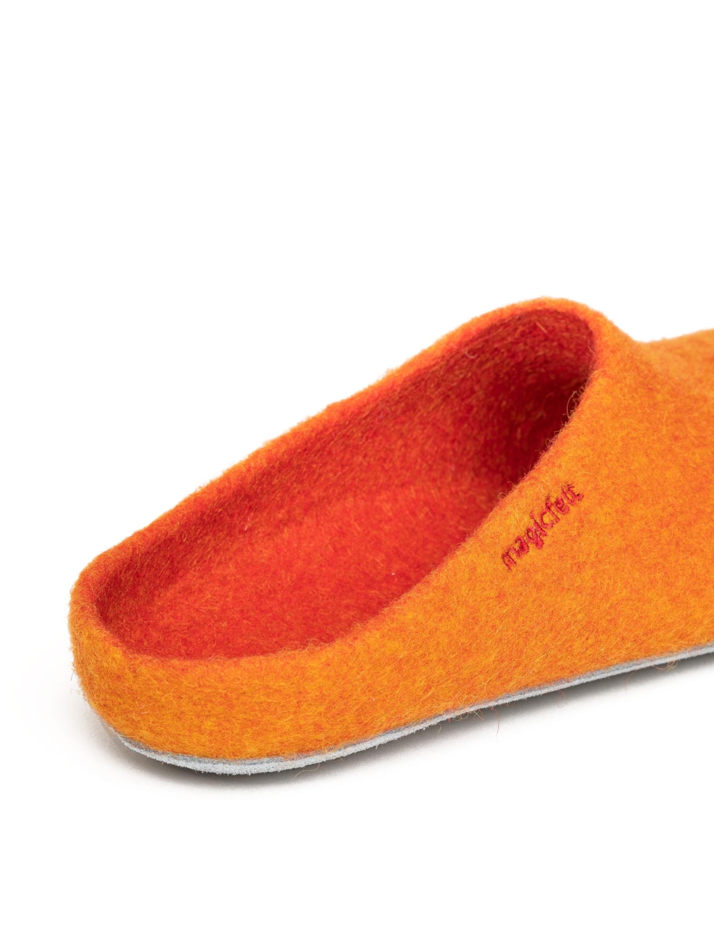 MagicFelt Slippers 'Filzpantoffel AP 701' in Orange