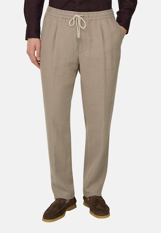 Effilé Pantalon à pince 'City' Boggi Milano en gris : devant