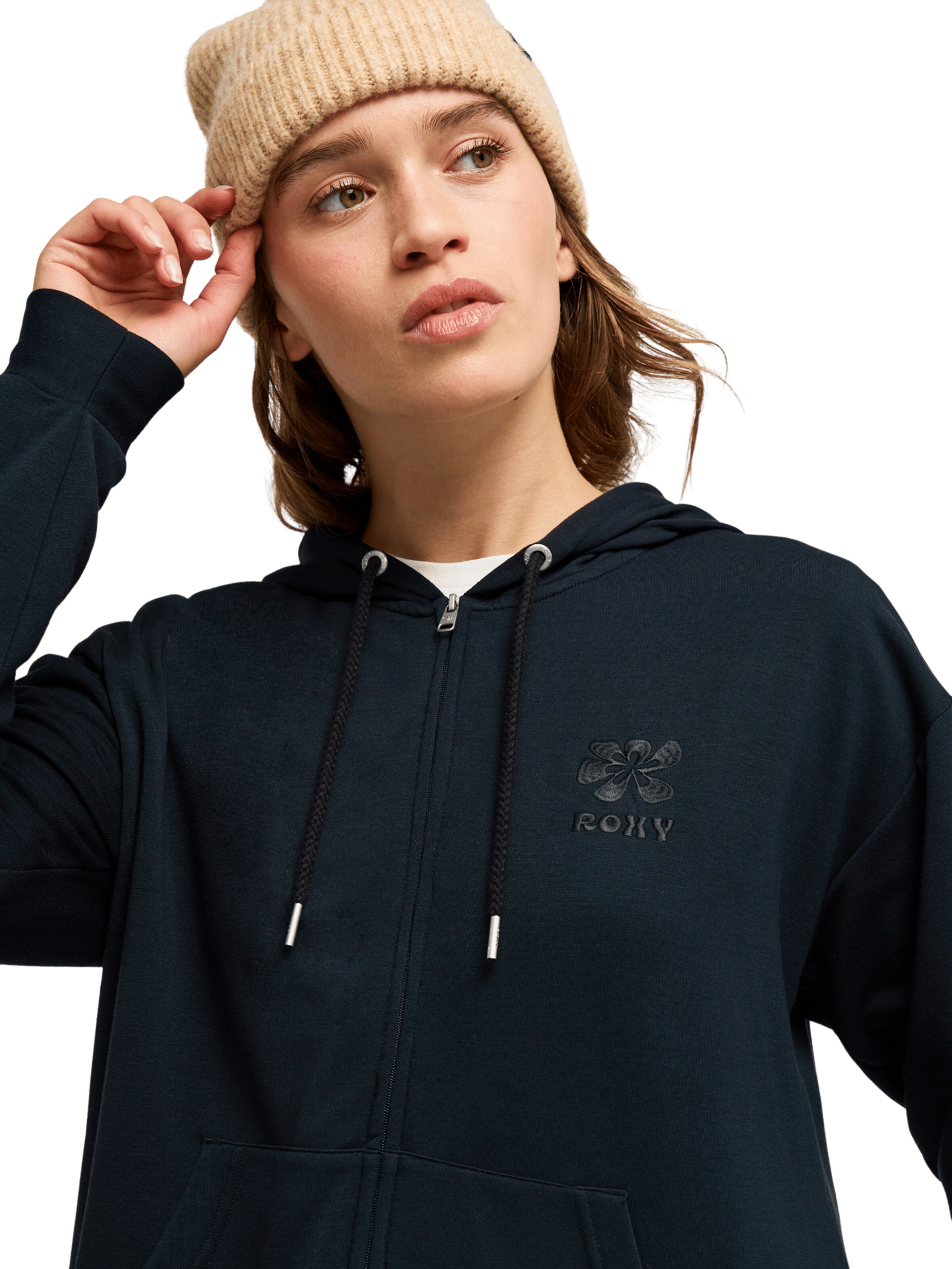 ROXY Sweatjacke 'Surfing By Daylight' in Grau