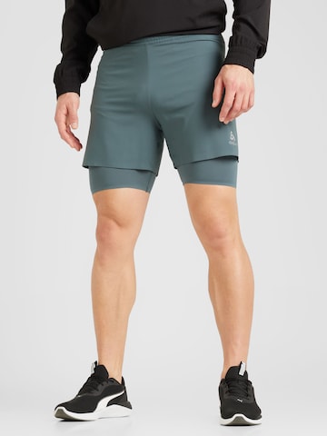 ODLO Regular Workout Pants 'Zeroweight' in Grey: front
