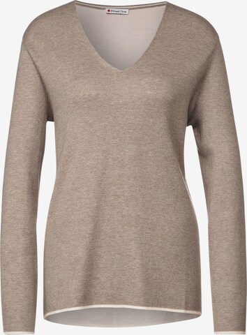 STREET ONE Sweater in Beige: front