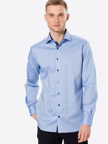 ETERNA - Ajuste regular Camisa de negocios en azul: frente