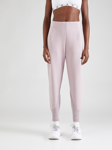 ADIDAS SPORTSWEAR Дънки Tapered Leg Спортен панталон 'Z.N.E.' в розово: отпред