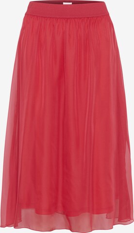 SAINT TROPEZ - Saia 'Coral' em vermelho: frente