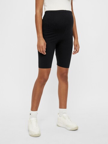 Skinny Pantaloni 'Annie' di MAMALICIOUS in marrone: frontale