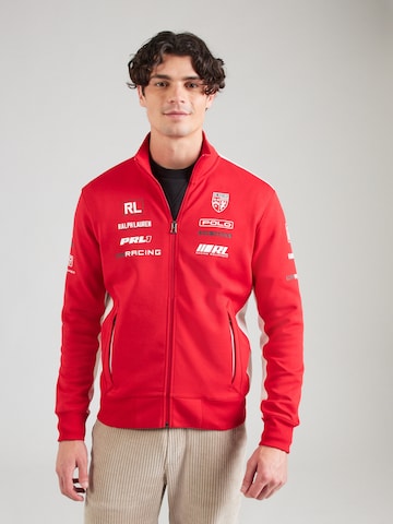 Polo Ralph Lauren Ζακέτα φούτερ σε κόκκινο: μπροστά