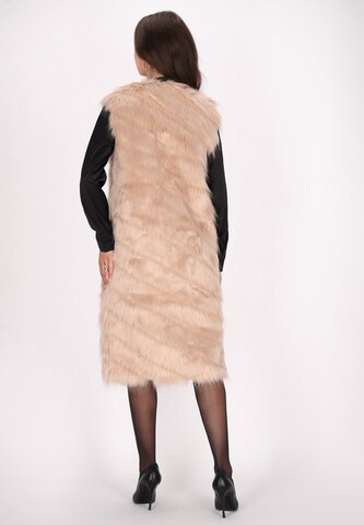 Gilet di faina in beige
