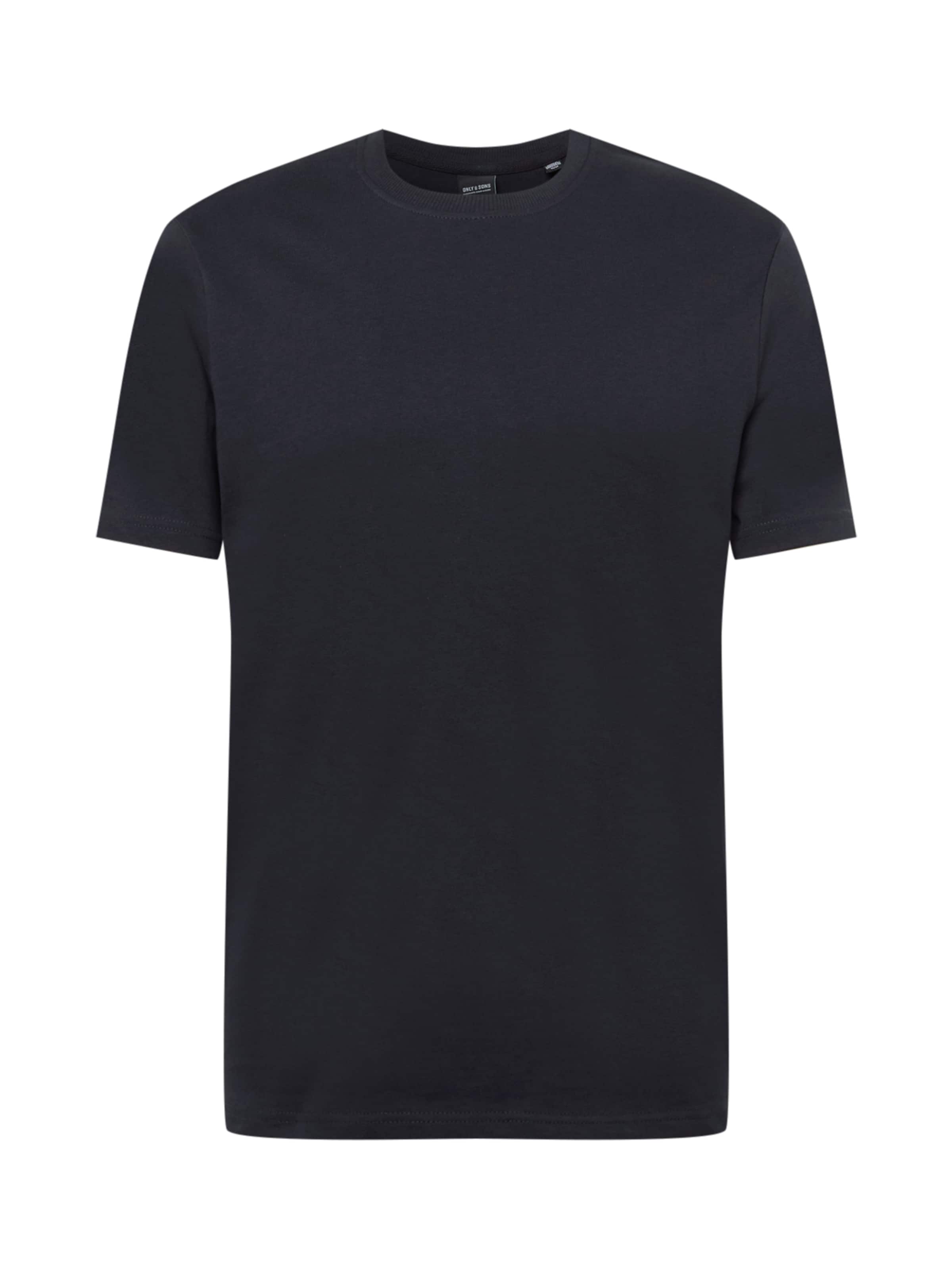 Männer Shirts Only & Sons T-Shirt 'Anel' in Dunkelblau - NW33524