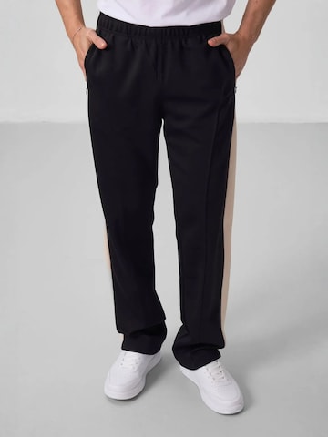Wide Leg Pantalon Tommy Life en noir : devant