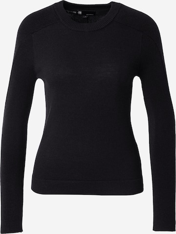 G-STAR - Jersey en negro: frente