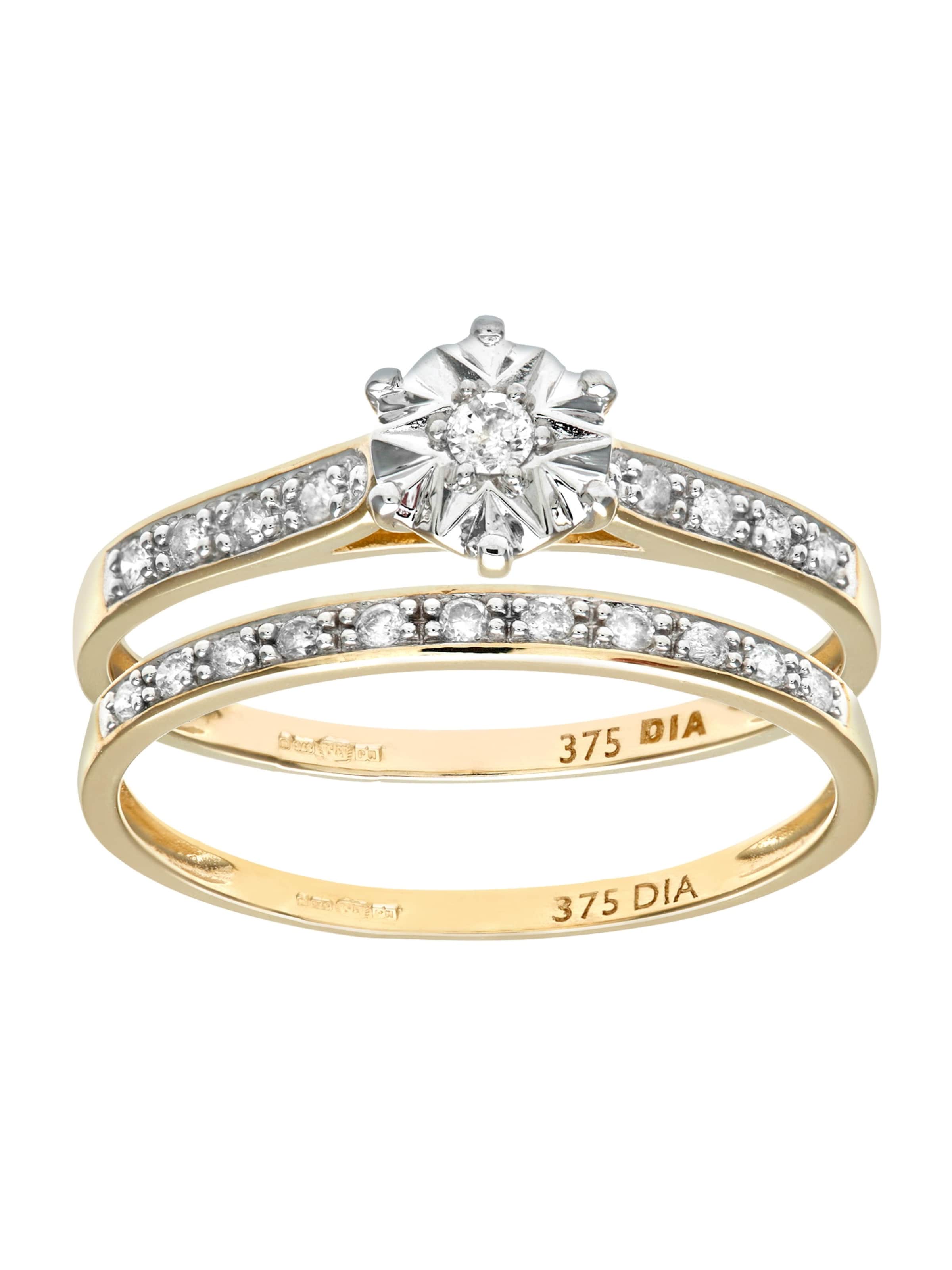 DIAMANT LETERNEL Schmuckset‌‌‌‌‌‌‌‌‌‌ in Gold: Vorderseite